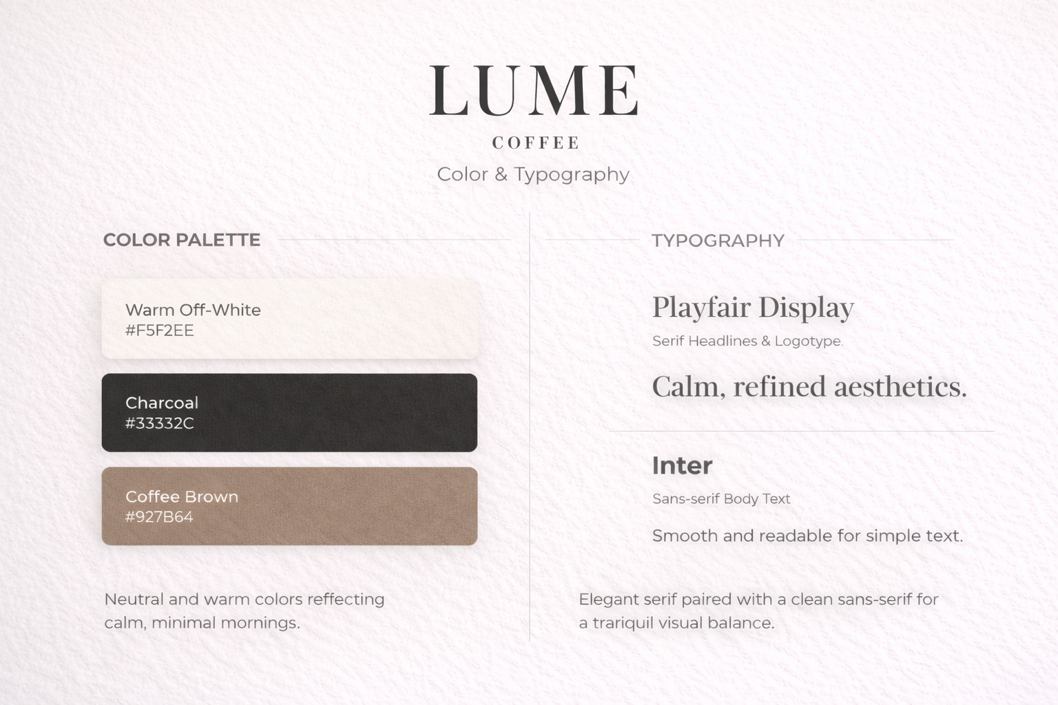 Color and Typography